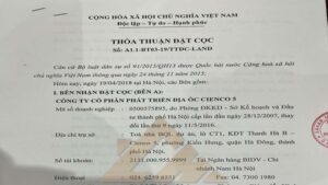 Các thành phần bắt buộc trong mẫu hợp đồng đặt cọc thuê chung cư